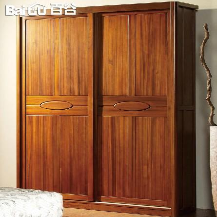 百谷 高端纯实木衣柜 特价衣柜 简易衣柜