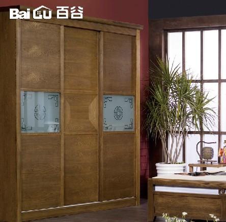 百谷 实木衣柜 特价衣柜 中式实木家具 