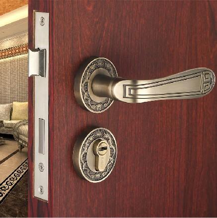 室内仿古门锁具执手锁 分体房门锁