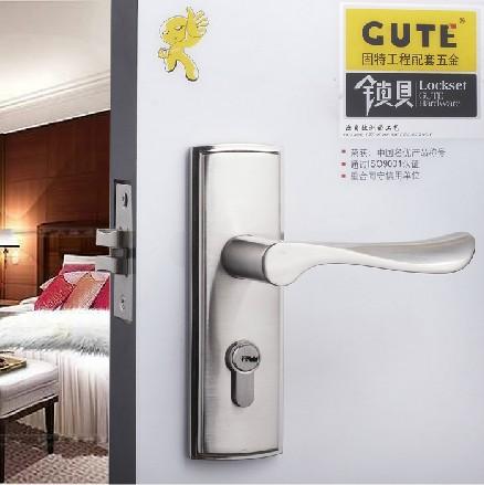 实木门锁执手锁具锁芯不锈钢门吸