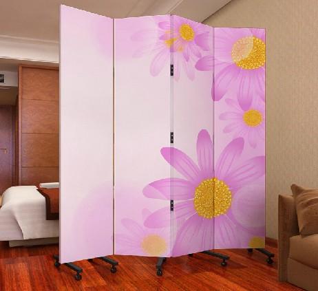 玄关门实木布艺酒店办公 菊花香 pf4-16