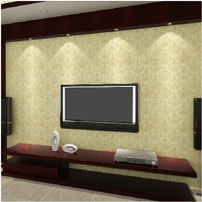 家装墙纸壁纸现代中式客厅电视背景墙