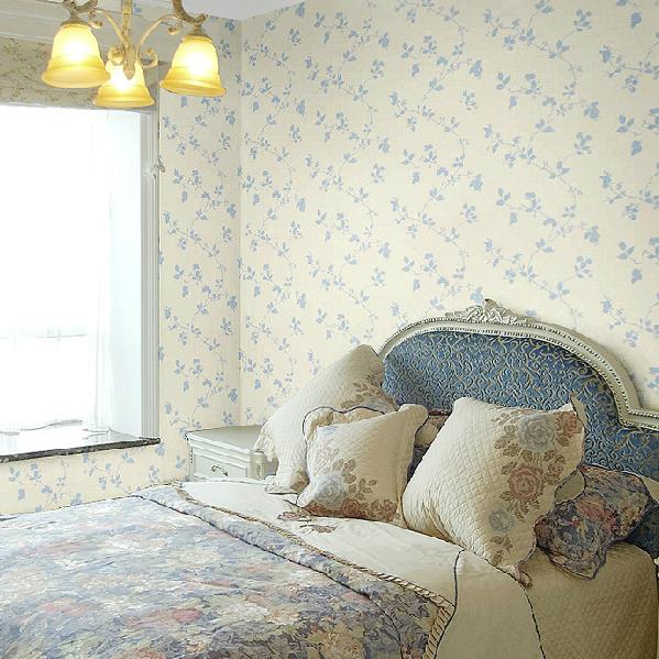 W家装壁纸卧室浪漫温馨田园墙纸