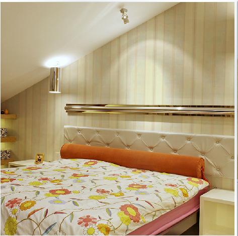 纯色素色墙纸现代简约竖条纹墙纸