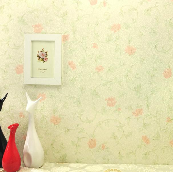 美式家装卧室温馨田园小花墙纸