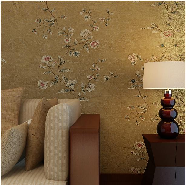 本木墙纸中式田园风格卧室