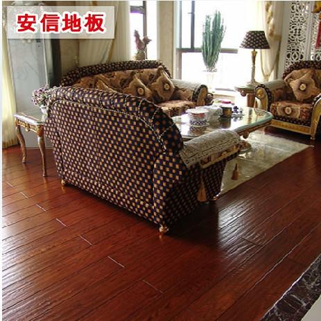 【天猫装修节】安信地板 橡木（栎木）全实木 手刮仿