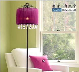 浪漫田园水晶灯落地灯客厅灯卧室灯具灯饰 FL100