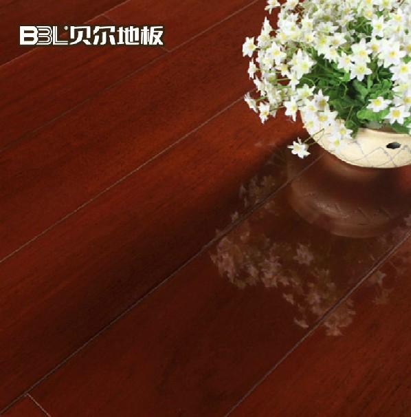 贝尔地板 厂家直销 纯实木地板 木地板 番龙眼 钢
