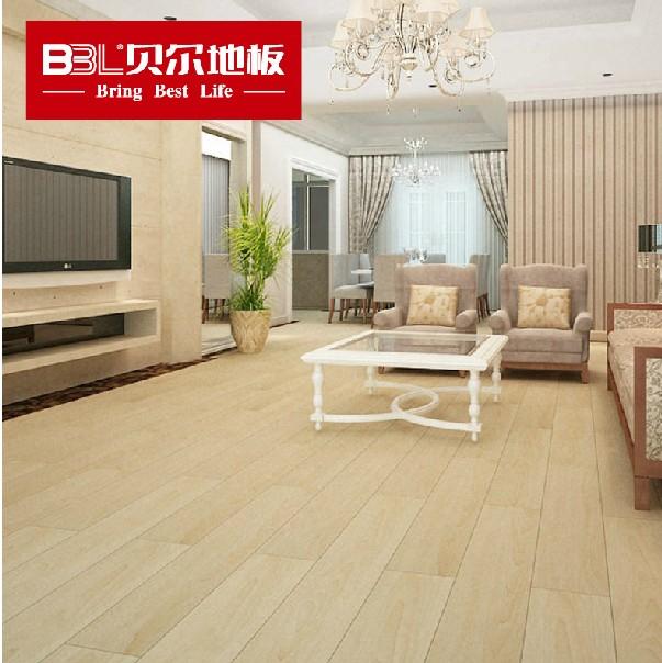 贝尔地板 强化复合木地板 同步拉丝面 艾斯本橡木