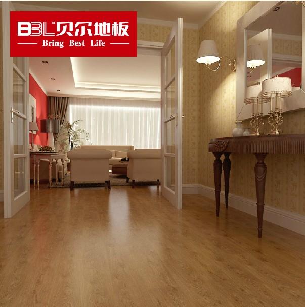 贝尔地板 木地板 强化复合地板 耐磨防水 厂家直销