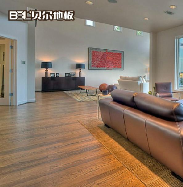 贝尔 多层实木复合地板15mm 仿古浮雕 复古自然