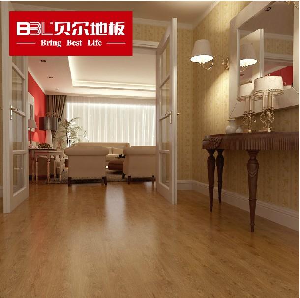 贝尔地板 木地板 强化复合地板 耐磨防水 厂家直销