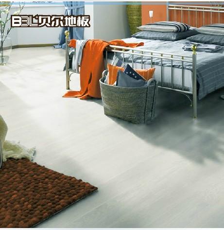 贝尔地板 厂家直销 复合强化木地板 浅白色12mm