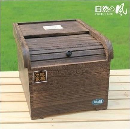 碳化桐木米箱米缸米桶 储粮箱保鲜米桶