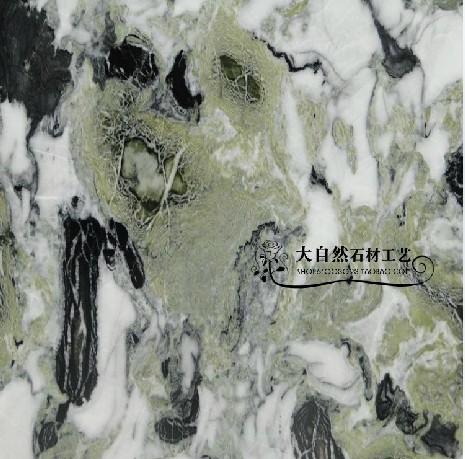冷翡翠大理石 淡绿色特色天然大理石订制 