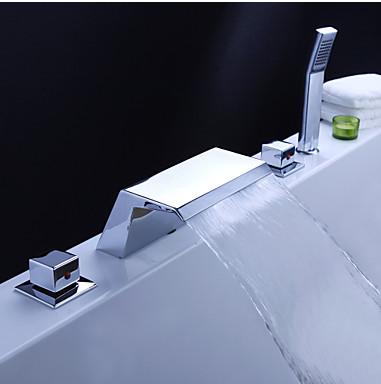  瀑布冷热出水 暗装分体面盆水龙头