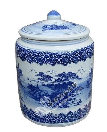 陶瓷米缸米桶 家用装米面粉水缸油缸腌肉缸提手盖子