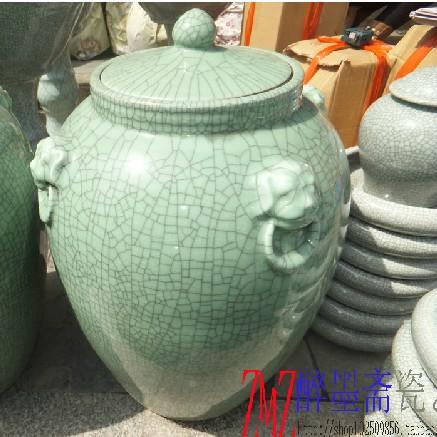 陶瓷米缸开片裂纹釉米桶酒坛子腌菜缸