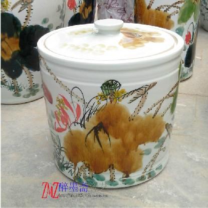 陶瓷直筒米缸米桶 储物罐酒缸泡菜缸 