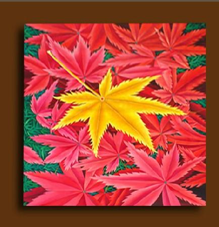 九九郎油画现货-076春夏秋冬风景 工笔油画无框装