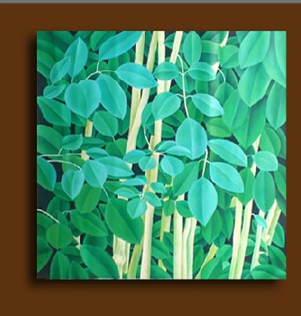 九九郎油画现货-074春夏秋冬风景 工笔油画无框装