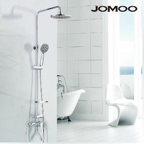 全铜可升降一键三控淋浴花洒套装 