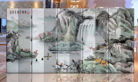 屏风 客厅办公酒店 屏风 玄关隔断（流水生财）