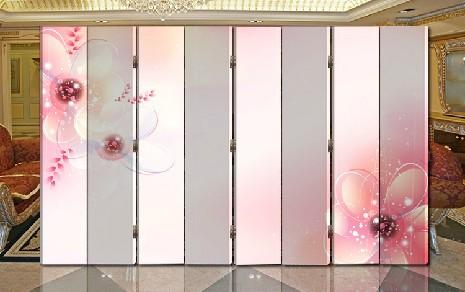 玄关屏风隔断 时尚实木折叠屏风 办公酒店装饰