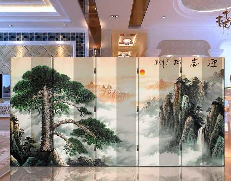 屏风 客厅办公酒店 屏风 玄关隔断（迎客松）