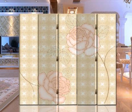 改善风水 办公酒店装饰 木质座屏 （花语）