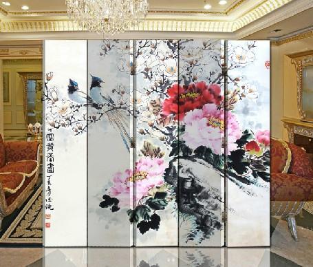  中式实木屏风 时尚屏风隔断 办公酒店玄关装饰