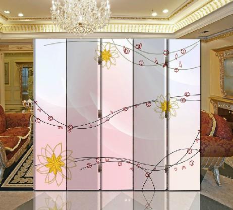 玄关屏风隔断 时尚实木折叠屏风 办公酒店装饰