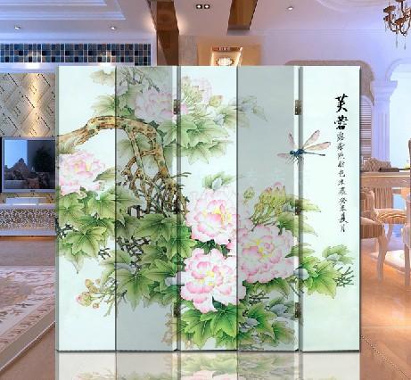 古典折叠实木屏风 酒店客厅玄关隔断