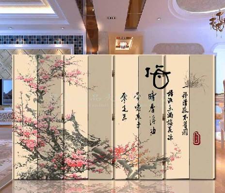  韩式屏风 玄关隔断 客厅 家居 屏风（梅韵人生）