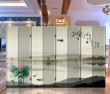 韩式屏风 玄关隔断 客厅 家居 屏风（渔趣）