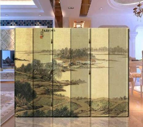 改善风水 办公酒店 木质屏风 隔断玄关（古韵山水）