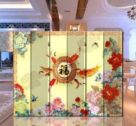 改善风水 办公酒店隔断玄关门（富贵有余）