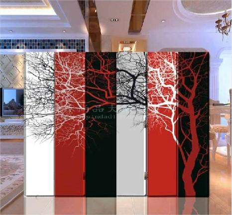 屏风隔断 6扇折屏玄关门 时尚办公酒店装饰