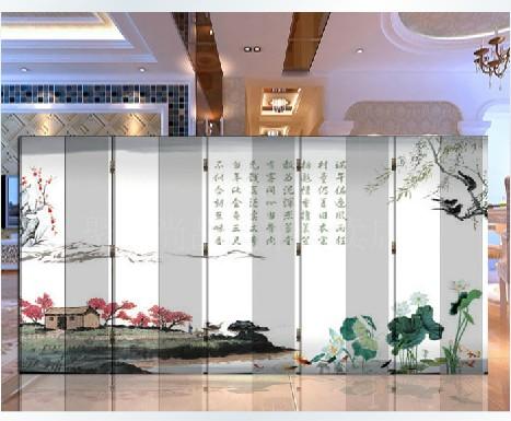 10扇折屏玄关门隔断 时尚客厅家居装饰