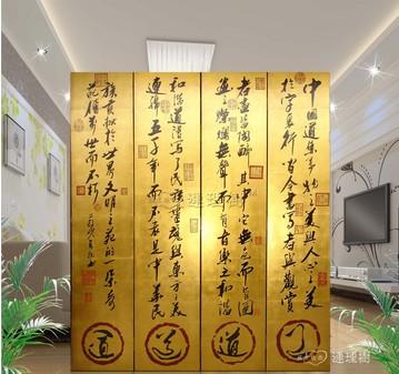 欧式玄关高档漆面手绘屏风时尚家居