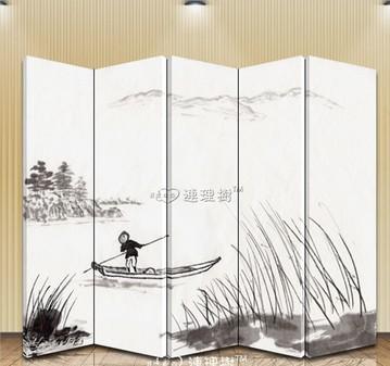 双面折叠5扇实木屏风隔断可定制lls_pf513