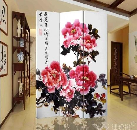 玄关时尚家居双面实木折叠屏风lls_p3a45
