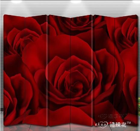 玄关双面屏风 时尚 玫瑰之恋 lls_A052