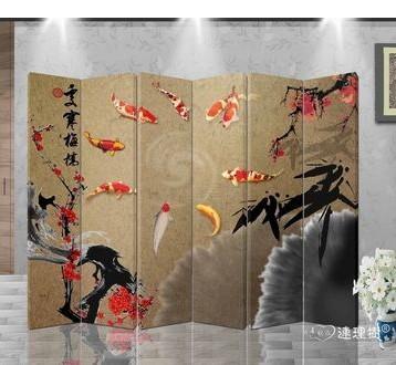 实木框架 可定制 屏风 时尚家居p6247