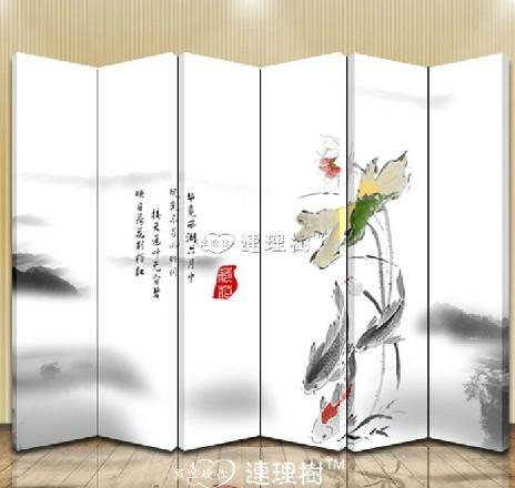 实木玄关双面屏风 时尚家居 可折叠lls_609