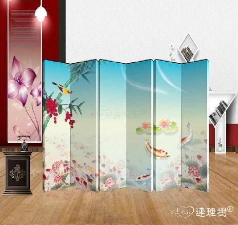 家居实木框架屏风 隔断玄关 特价 P6101