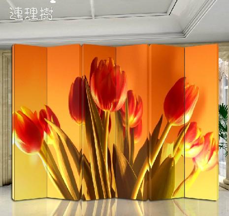 双面实木框厚板隔断办公室屏风 0002