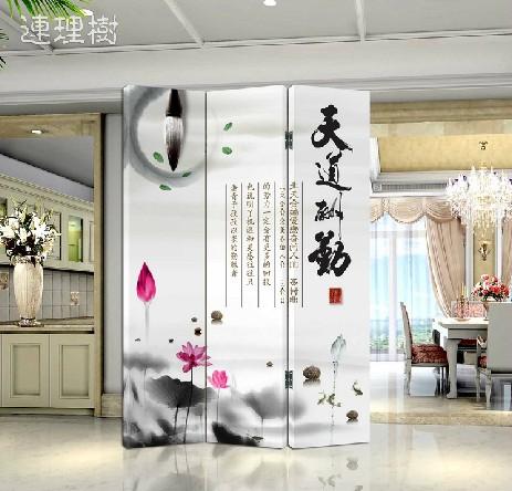 实木框超厚办公屏风隔断玄关客厅 3025