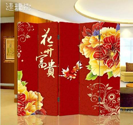 时尚家居（花开富贵）组合屏风p05020